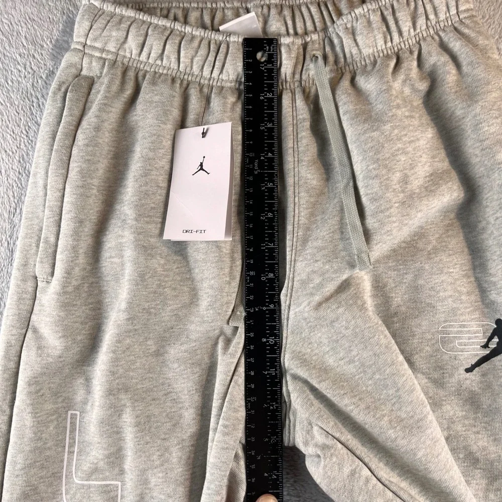 Jordan Mens Dri-FIT Sport Fleece Pants Grey Joggers HQ8699-050 Size S